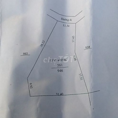 946m2 đất đức phong 200m2 đất ở cách L627b 100m