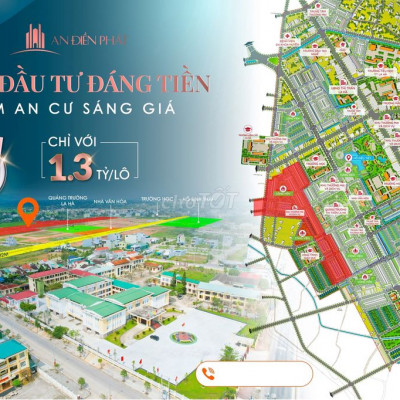 Bán lô đất 100m2, đường 13m5 ngay quảng trường