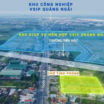 ĐẤT NỀN DỰ ÁN VSIP QUẢNG NGÃI 1 LÔ *** GIÁ RẺ HƠN THỊ TRƯỜNG