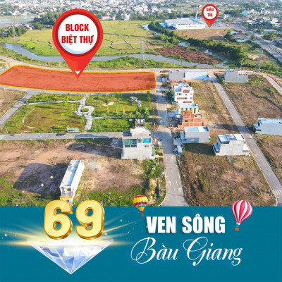 362m2 Biệt Thự Mặt Tiền View Sông Bầu Giang, hướng ĐÔng Nam, sổ Sẵn