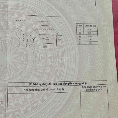 Bán lổ 300tr lô đất góc 2 mặt tiền đường