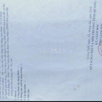 Bán lô đất thổ cư gần Chợ quán Láng dt 7X29m đường thông ôtô tránh