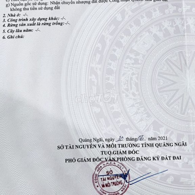 BÁN ĐẤT CHÍNH CHỦ HAI MẶT TIỀN HUYỆN NGHĨA HÀNH-QUÃNG NGÃI.