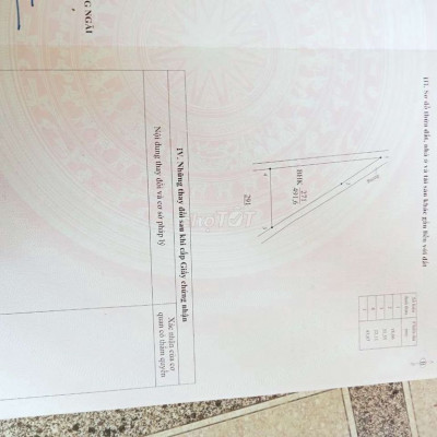 Bán căn góc mặt tiền 50m, 491m2 tp Quãng Ngãi giá 209 triêuy