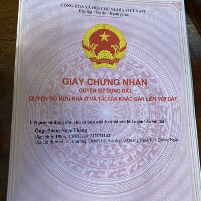 Đất ở thôn Nghĩa Lâm, diện tích 156,3m2, có sổ đỏ