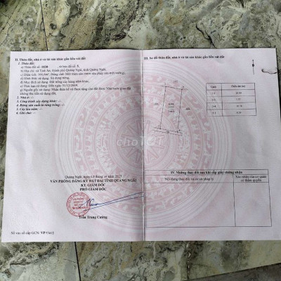 Đất phủ hồng Quãng Ngãi 166m2 giá 135 triệu