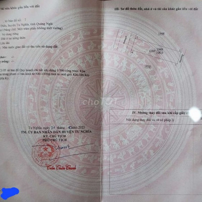 Bán đất khu tái định cư