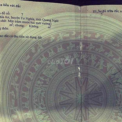 Bán nhanh lô 2MT thông Phổ Trung, xã Nghĩa An, huyện Tư nghĩa, QNgai