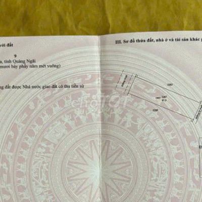 Chính chủ cần bán đất Phú Điền - Quảng Ngãi