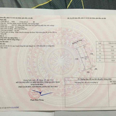 CHÍNH CHỦ BÁN LÔ ĐẤT ĐẸP – GẦN BIỂN – ĐỨC MINH, MỘ ĐỨC, QUẢNG NGÃI