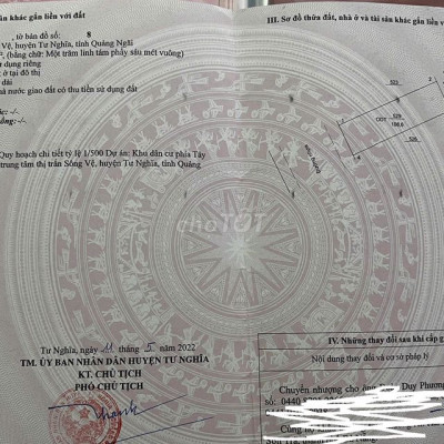 🌟 CHÍNH CHỦ CẦN BÁN LÔ ĐẤT ĐẸP – TRUNG TÂM THỊ TRẤN SÔNG VỆ 🌟